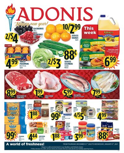 Adonis (ON) Flyer December 31 to January 6
