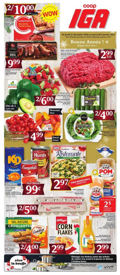 Coop IGA Flyer December 31 to January 6