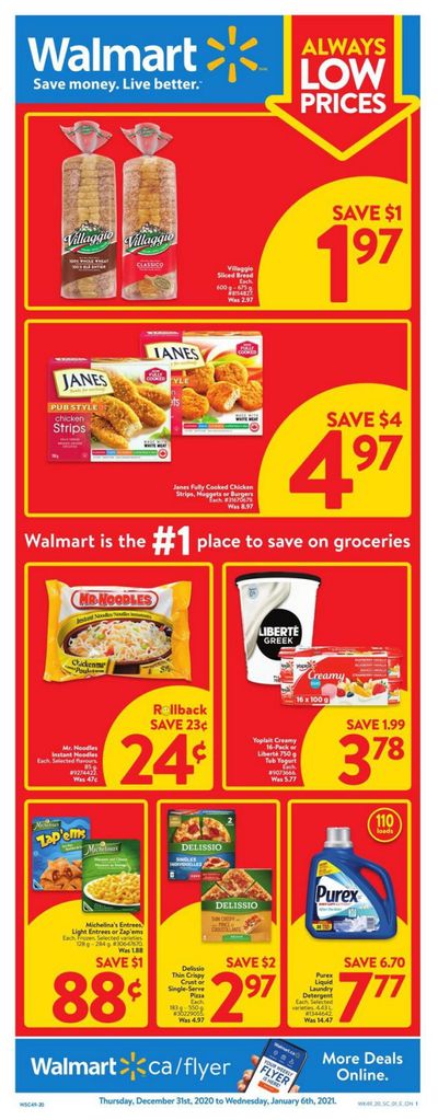 Walmart Supercentre (ON) Flyer December 31 to January 6