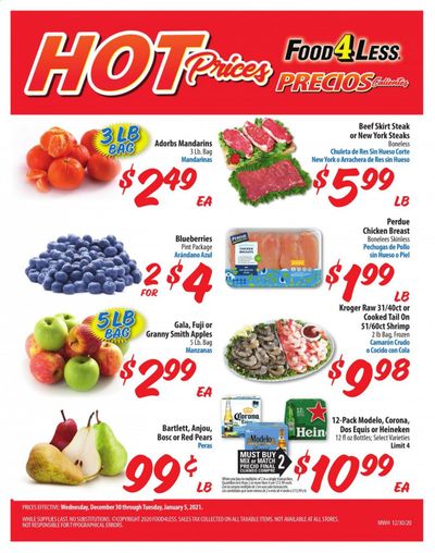 Food 4 Less (IL) Weekly Ad Flyer December 30 to January 5