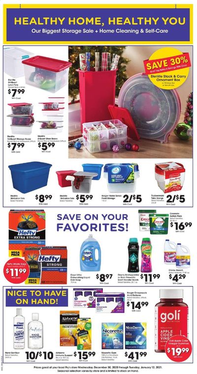 Fry’s Weekly Ad Flyer December 30 to January 12