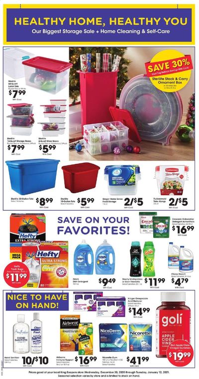 King Soopers (CO, WY) Weekly Ad Flyer December 30 to January 12