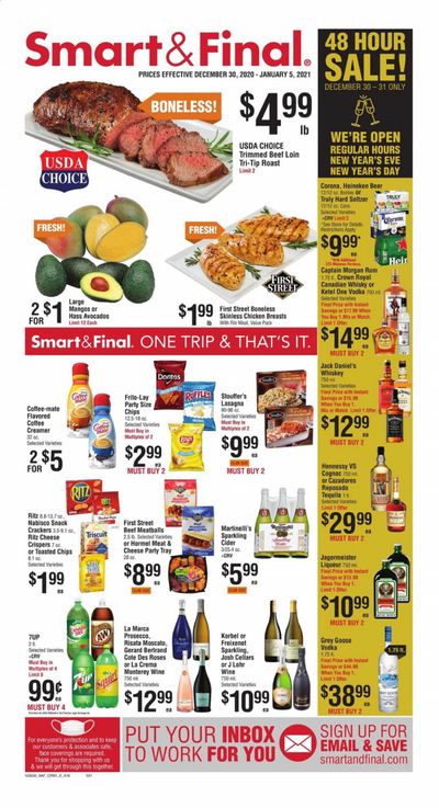 Smart & Final (AZ, CA, NV) Weekly Ad Flyer December 30 to January 5