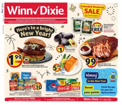 Winn Dixie (AL, FL, GA, LA, MS) Weekly Ad Flyer December 30 to January 5