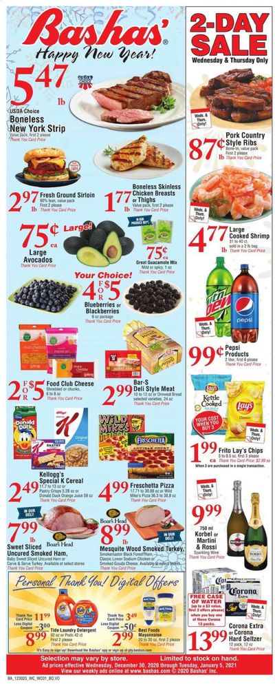 Bashas' (AZ) Weekly Ad Flyer December 30 to January 5