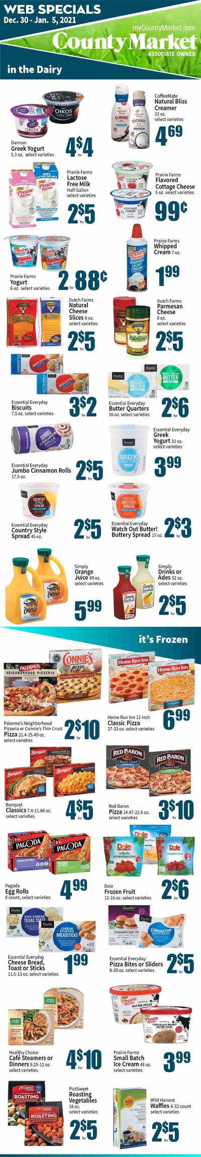 County Market Weekly Ad Flyer December 30 to January 5