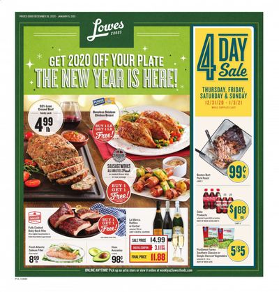 Lowes Foods Weekly Ad Flyer December 26 to January 5