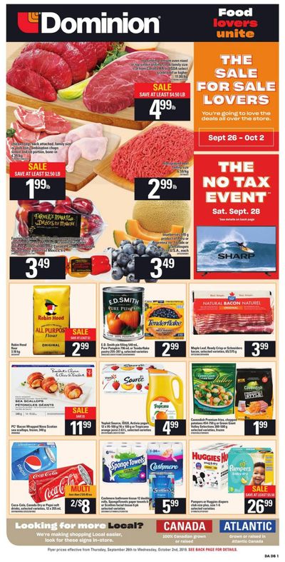 Dominion Flyer September 26 to October 2
