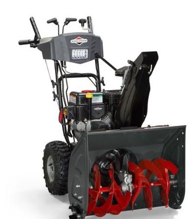 Briggs & Stratton 208cc 24-in Two-Stage Electric Start Gas Snow Blower with Headlight For $699.00 At Lowe's Canada