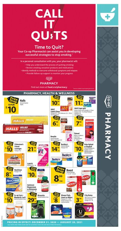 Co-op (West) Pharmacy Flyer December 31 to January 20