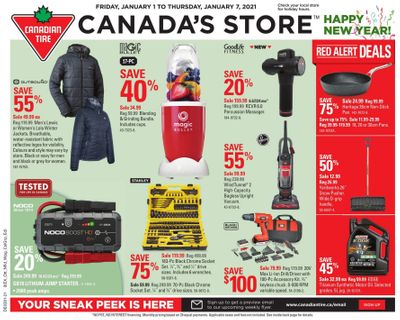 Canadian Tire (ON) Flyer January 1 to 7