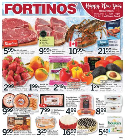Fortinos Flyer December 30 to January 6
