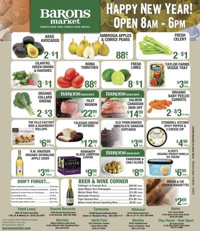 Barons Market New Year Weekly Ad Flyer December 30, 2020 to January 5, 2021