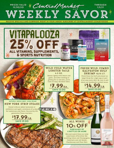 Central Market New Year Weekly Ad Flyer December 30, 2020 to January 5, 2021