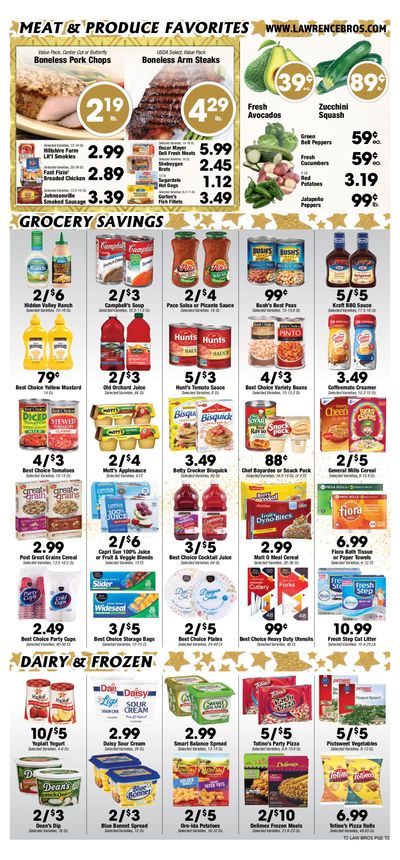 Lawrence Bros New Year Weekly Ad Flyer December 30, 2020 to January 5, 2021