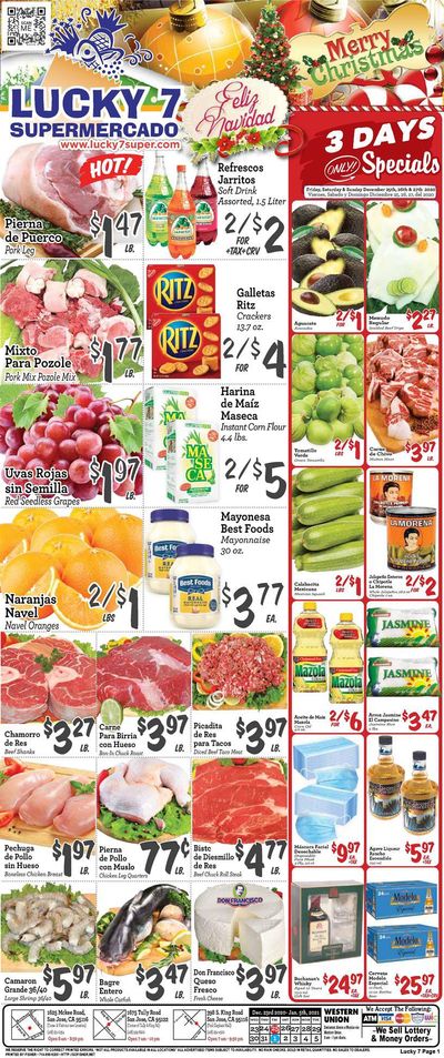 Lucky 7 Supermarket New Year Weekly Ad Flyer December 23, 2020 to January 5, 2021