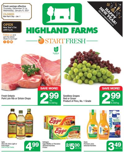 Highland Farms Flyer December 31 to January 6