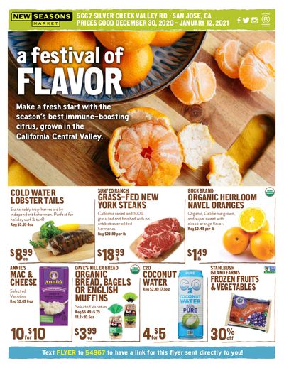 New Seasons Market (CA) New Year Weekly Ad Flyer December 30, 2020 to January 12, 2021