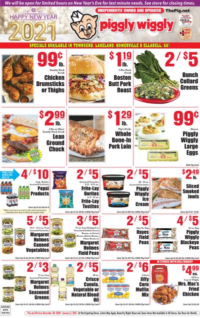 Piggly Wiggly (GA) New Year Weekly Ad Flyer December 30, 2020 to January 5, 2021