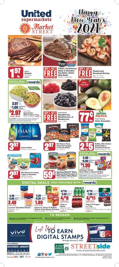 United Supermarkets New Year Weekly Ad Flyer December 30, 2020 to January 5, 2021