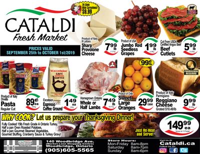 Cataldi Fresh Market Flyer September 25 to October 1