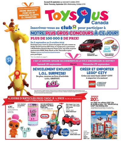 Toys R Us (QC) Flyer September 26 to October 2