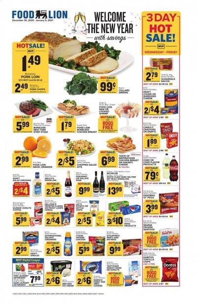 Food Lion (NC) Weekly Ad Flyer December 30 to January 5