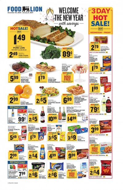 Food Lion (DE) Weekly Ad Flyer December 30 to January 5
