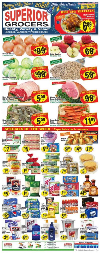Superior Grocers Weekly Ad Flyer December 30 to January 5