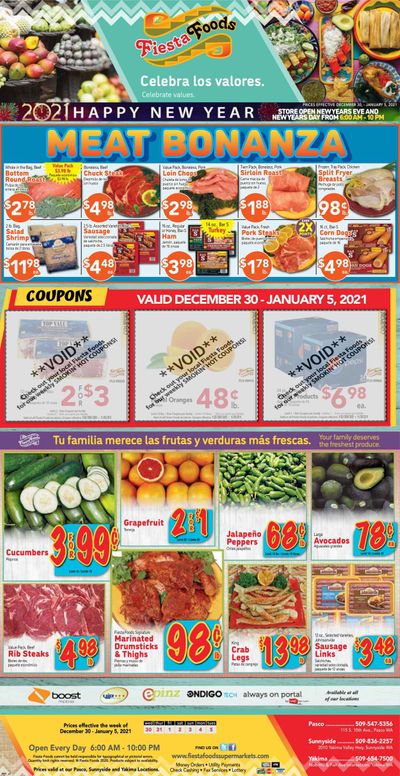 Fiesta Foods SuperMarkets Weekly Ad Flyer December 30 to January 5