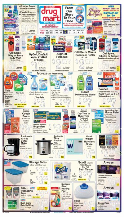 Discount Drug Mart (OH) Weekly Ad Flyer December 30 to January 5