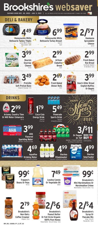 Brookshires Weekly Ad Flyer December 30 to January 5