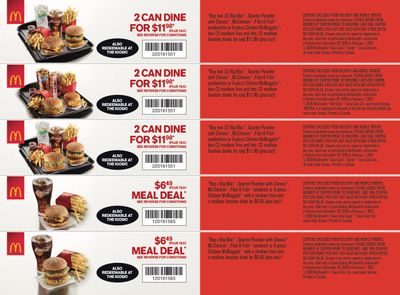 McDonald's Canada Coupons (ON) Valid until February 7
