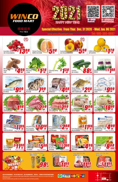 WinCo Food Mart (HWY 7) Flyer December 31 to January 6