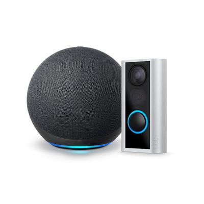 Ring Door View Cam with Echo Dot (Gen 4) - Charcoal On Sale for $ 144.99 at Amazon Canada