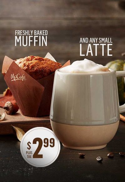 McDonald’s Canada Latte & Muffin for $2.99