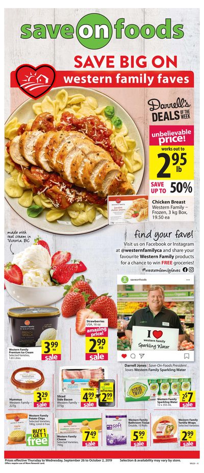Save on Foods (BC) Flyer September 26 to October 2