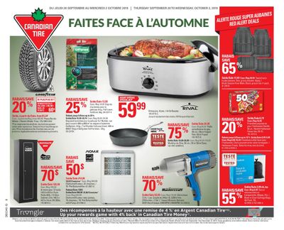 Canadian Tire (QC) Flyer September 26 to October 2