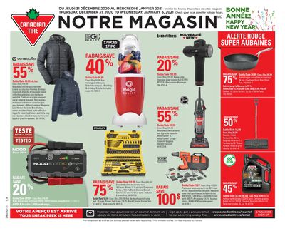 Canadian Tire (QC) Flyer December 31 to January 6