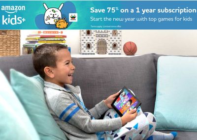 Amazon Canada Deals: Save 78% on a One-Year Amazon Kids+ Subscription, for $19.99