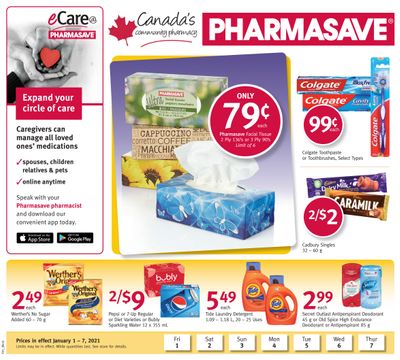 Pharmasave (BC, AB, SK & MB) Flyer January 1 to 7