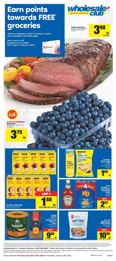 Real Canadian Wholesale Club Flyer December 31 to January 7