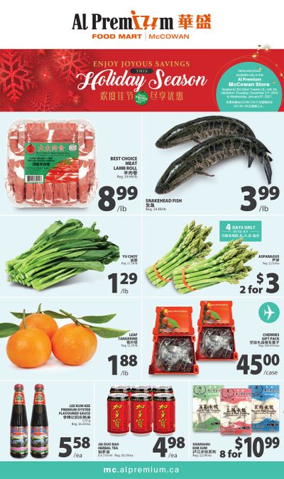 Al Premium Food Mart (McCowan) Flyer December 31 to January 6