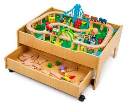 Wooden Train Set, 100-pc for $67.49 at Canadian Tire Canada