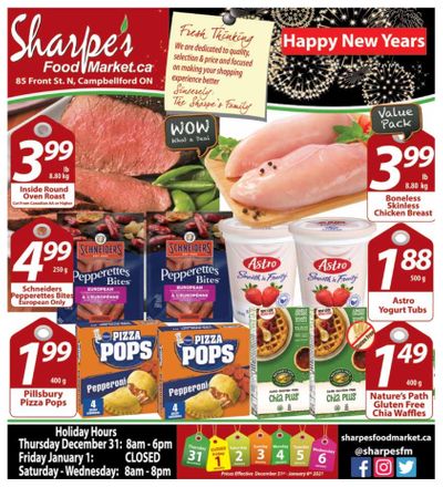 Sharpe's Food Market Flyer December 31 to January 6
