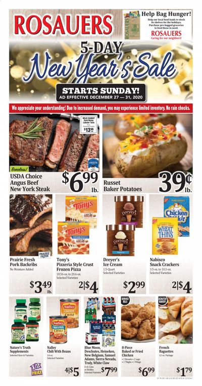 Rosauers Weekly Ad Flyer December 27 to December 31