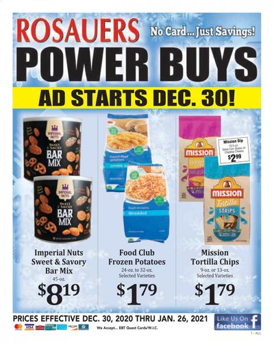 Rosauers Weekly Ad Flyer December 30 to January 26