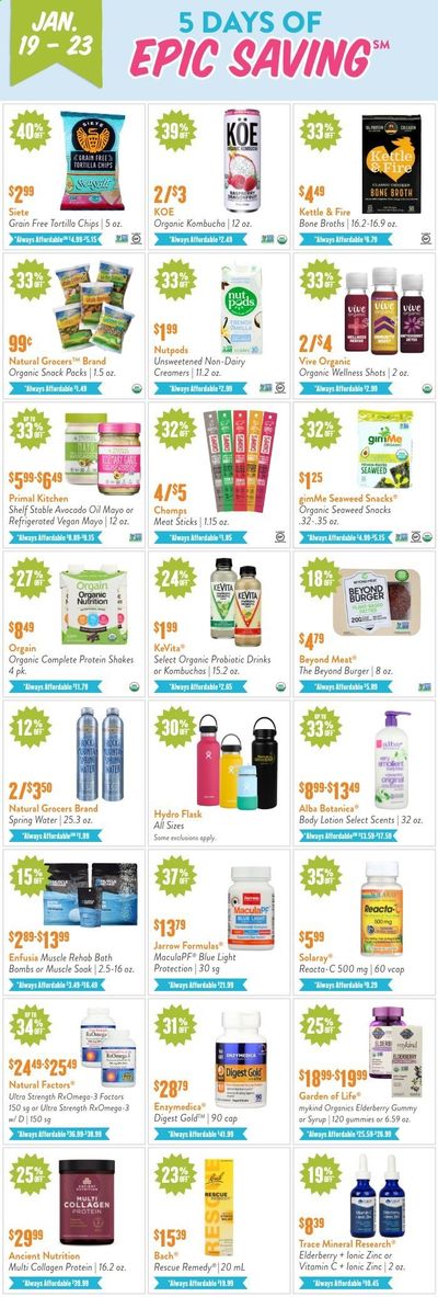 Natural Grocers Weekly Ad Flyer January 19 to January 23