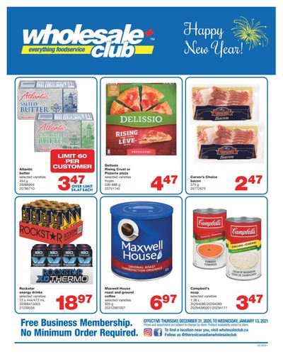 Wholesale Club (Atlantic) Flyer December 31 to January 13
