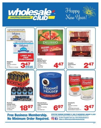 Wholesale Club (West) Flyer December 31 to January 6